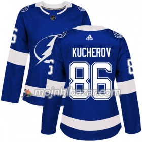 Dresovi Tampa Bay Lightning Nikita Kucherov 86 Adidas 2017-2018 Plava Authentic - Ženska